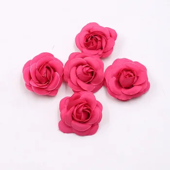 5CM 10buc Flori Artificiale de Mătase Floare Trandafir Bud Pentru Decor Nunta Diy Cununa Frizură Accesorii Clip Art Fals Flori