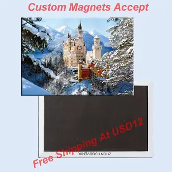Castelul Neuschwanstein, Germania turistice, suveniruri magnetice,magneti de frigider, Creativ frigider Călătorie suveniruri Cadouri 
