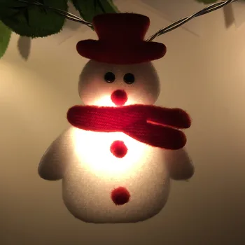 Elan Moș Crăciun, om de Zăpadă, Pom de Crăciun Ghirlanda LED String Lumina Decor de Crăciun Pentru Ornamente de Crăciun Natal de Anul Nou 