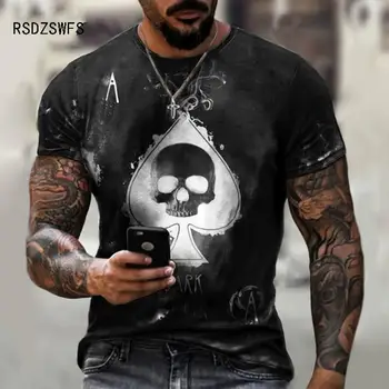 Oamenii de Bază de Top 3D de Imprimare T-Shirt 2021 Noi de Vara Casual Barbati Tricou Supradimensionat XXS-6XL 