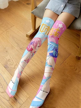 Desene Animate Japoneze Anime Fata Ciorapi De Înaltă Tub Peste Genunchi Coapsei Cosplay Sexy Femei Ciorapi Drăguț Kawaii Ciorapi De Nailon
