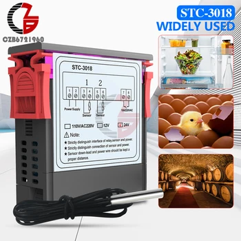 STC-3018 DC 24V Digital Controler de Temperatura Termostat de Interior Incubator de Încălzire, de Răcire, de Control Contor de Temperatura de Calibrare 