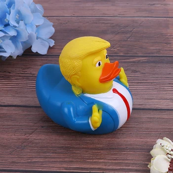 Desene animate noi Trump Rață Duș Baie de Apă Plutitoare Președintele SUA, Rață de Cauciuc Jucărie Copil Jucărie de Apă Duș Rață Copil Baie Float Jucărie 