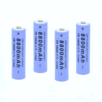 2021 18650 bateria de alta qualidade 8800 mah 3.7 v 18650 baterias li-ion bateria recarregavel para lanterna tocha + frete gratis 