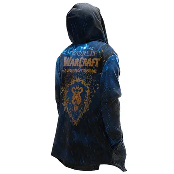 2021 World of Warcraft Cosplay Șanț Hoarda Cosplay Costum Mid-lungime de Pluș Sacou tesatura de Halloween pentru Adulti Tema Joc Haina 