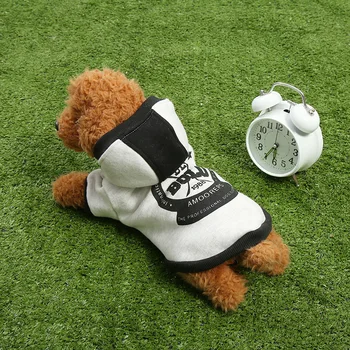 S-XL Moda Despicare Pulover cu Gluga pentru Caini de talie Mica Confortabil Cald Câine Pulover Cald de Vânzare Insigna de Imprimare Model de Haine pentru Animale de companie 