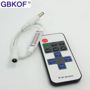 1 buc Mini RF Led Wireless Remote Controller Led Dimmer Controler Pentru o Singură Culoare Lumina Benzi SMD5050/3528/5730/5630/3014/2835