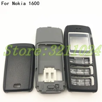 Nou Pentru Nokia 1600 Complet Complet Carcasa Telefon Mobil Caz Acoperire+Tastatura Engleză+Logo