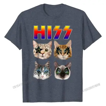 Hiss Pisici Amuzante Pisici Rock Rockin tricou Cadou Tee joc de Cuvinte Montate benzi Desenate Tricou Bumbac Topuri & Tricouri pentru Bărbați Clasice 