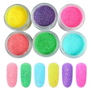 5g Nail Art Glitter Pulbere de Colorat Pigment Crom Lucios Paiete Unghii Decor Zahar Praf Scufundare UV Gel de unghii Manichiura Sfaturi