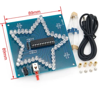 DIY Kit Electronice Forma de Inima Colorate Glare LED RGB Modul Iubesc Apa Lumina STC89C52 51 Singur Chip Microcomputer Pentru Arduino