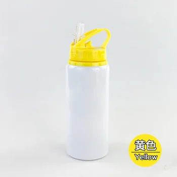 600ML Sticla de Apa cu Paie Sublimare Imprimare LOGO-ul DIY fotografie de Călătorie Sport din Aluminiu, Portabil Sticla Pentru copii Copii 