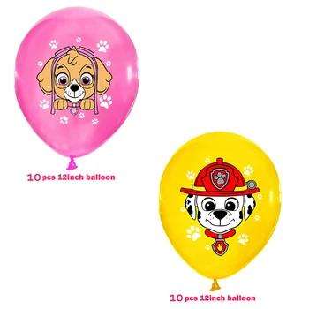 Paw Patrol Folie Câine Baloane Petrecere Decoratiuni Copil Cadou Pungă De Hârtie Cupe Plăci De Cuțit, Lingură Tacamuri De Unica Folosinta, Consumabile