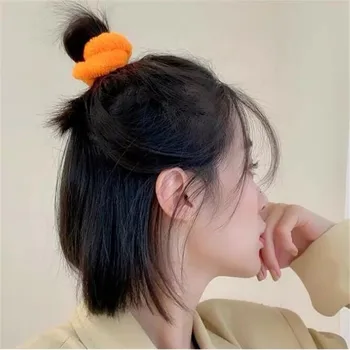 Coreea De Culoare Solidă Bold Prosop Elasticul Femei Fete Elastic De Păr Benzi De Cauciuc Accesorii Cravată De Păr Inel De Frânghie Ornament Frizură 