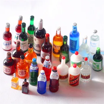 Casa copil accesorii sticla de băutură Mini sodiu in miniatura recuzita de fotografiere DIY accesorii 