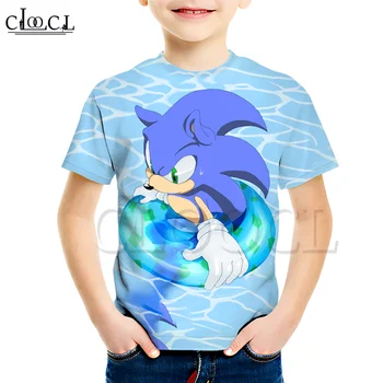 Copii Sonic Băiat de Imprimare 3D cel mai Nou tricou pentru Băieți și Fete Tricouri Casual, Haine Copii Popualr Costum Copii Topuri 2021 