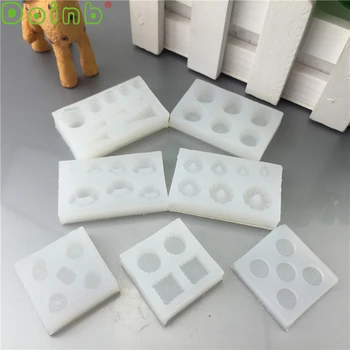 DIY Miniatură Alimentare Flexibil din Silicon Mucegai Tort Fondant Instrumente de Decorare Rășină Bijuterii Matrite 5mm-17mm 