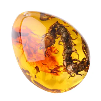 Moda Naturale Insecte Amber Piatră prețioasă Ornament Originalitate Scorpioni fluture de Albine Crab Decoratiuni Artizanat DIY Cadou 