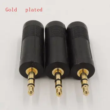 2 buc de Aur/placat cu Nichel Stereo Audio Adapter 6.5 mm Mufă de sex Feminin pentru Jack de 3,5 mm Conector Adaptor 