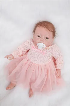 Npk colectare bebes renăscut de silicon fata corpului 50cm copil nou-născut mai ieftin preț solid papusa jucării pentru fete păpuși reborn 