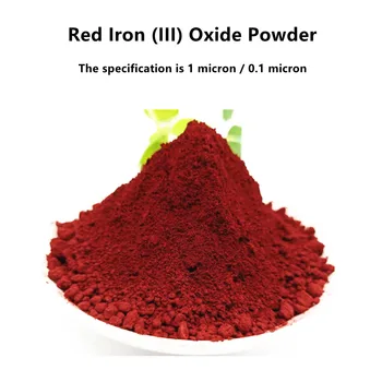 Roșu de Fier (III) Oxid de Praf (Bine Pur Rugina Pulbere, de Înaltă Puritate) Pigment caietului de sarcini este De 1 micron / 0.1 microni 