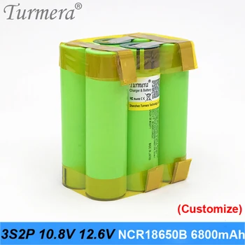 Turmera Baterie 18650 3400mAh NCR18650B 12.6 V, 16.8 V 18V 21V Lipit Benzi Acumulator pentru bormasina Surubelnita cu Acumulatori Folosiți 
