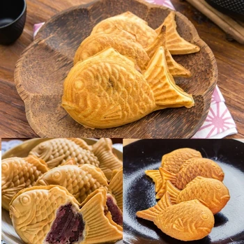 2 Matrite Taiyaki de Pește în Formă de Caracatiță Bile Vafe Tigaie Non-stick de Tort se Coace Bakeware DIY Instrumente de Bucatarie Desert de Gătit Pan Placa 