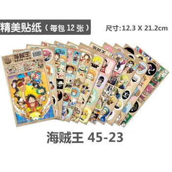 Autocolante 12 Buc/set Japonia Anime Steakuri pentru Notebook Laptap Valiza Decor Jucării Figura Deku Eroul Meu mediul Academic One Piece Luffy Jucărie 