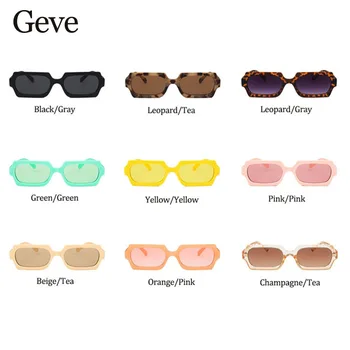 Trendy Mic Dreptunghi ochelari de Soare Femei Stil Vintage Floare Pătrat Ochelari de Soare Femei Brand Nuanțe în aer liber UV400 Ochelari 