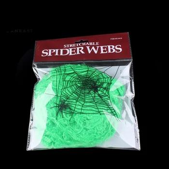 20g/set Decor de Halloween o pânză de Păianjen Înfricoșător Scena de Partid Recuzită Alb Elastic Pânză de păianjen de Groaza casa Decor Petrecere