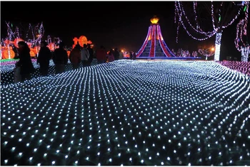 6*4m 750 LED Copac Plasă de Tavan Perete Casa Zână Șir Net Sclipire de Lumină Lampă Ghirlanda Pentru Festivalul de Vacanță de Crăciun Decorare