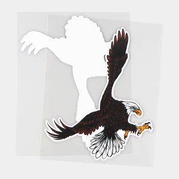 YJZT 13.4 X 16.8 CM Vultur care Zboară Personalitate Corp Accesorii Decor Amuzant de Desene animate Autocolant Auto 21A-1100 
