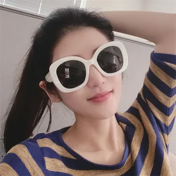 Vintage Brand de Lux ochelari de Soare pentru Femei 2021 Moda Supradimensionate Pătrat Alb cu Ochelari de Soare UV400 Mare Cadru de Conducere de sex Feminin de Ochelari de vedere