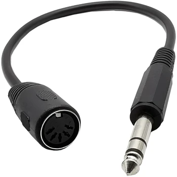 CABLU MIDI,5-Pin Din Femeie să Monoprice 6,35 mm (1/4 Inch) de sex Masculin TRS Stereo Audio Cablu de Extensie 
