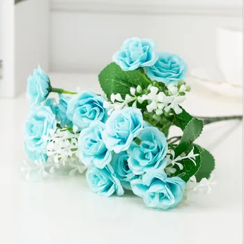 Artificiale de trandafir buchet coreeană a crescut buchet de mireasa ziua Îndrăgostiților veșnică rose velvet rose simulare realistă de flori DIY 