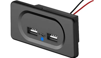 DIY Incarcator de Masina Cablu Scurt pentru Rulote, Autobuze, Modificat Interior, Incarcator, Dual USB, 12V 24V