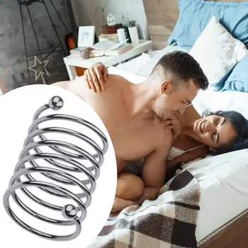 OLO Vibrator Inel Sex Instrument de Stimulare Sexuală din Oțel Inoxidabil Penis Sleeve Extender de sex Masculin Penisului Guler Adulți Inel de Penis Jucarii Sexuale 