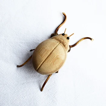 Manual De Bambus Insecta Mantis Beetle Retro Meserii Decor Animal Mic Desktop Ornamente 