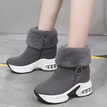 Femei Glezna Cizme Cald Plus De Iarnă Pantofi Pentru Femeie Cizme Tocuri Inalte Doamnelor Cizme Pentru Femei Cizme De Zăpadă De Iarnă Pantofi Înălțime În Creștere 