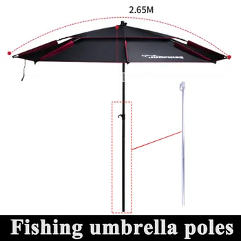 2.2 m 2,4 m 2,6 m Umbrela Pescuit Umbrela Jos Pol de Înlocuire 12mm Pentru Sol Unghii 22mm /25mm Pentru mai Sus Polul Conecta Aluminiu