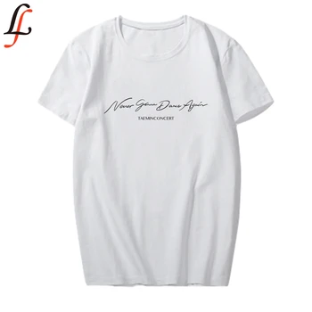 T-shirt Taemin SHINee t shirt Nu Va Dansa din Nou t-shirt K Pop Hip-Hop Maneci Scurte Tip Solid Premium Top Tees 