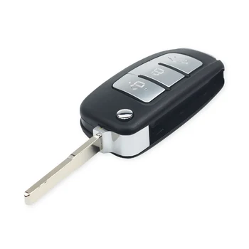 KEYYOU Modificat De 3 Butoane Flip Key Remote Shell pentru Ford fusion Focus Fiesta MK7 mondeo MK3 mk4 Galaxy Ranger Fob Cheie de Mașină Caz