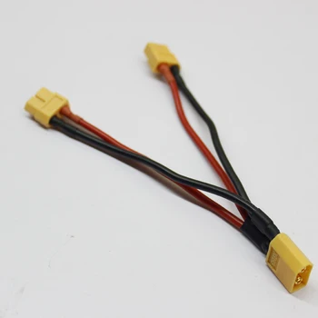 1buc Xt60 Paralel Conector Baterie Cablu Dual Extensie Y Splitter Silicon Sârmă