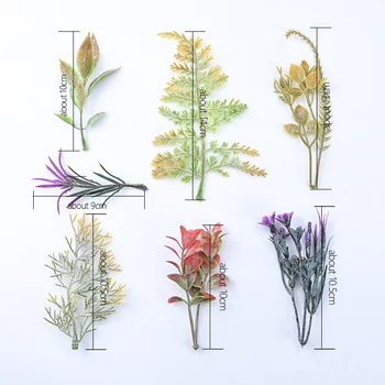 10buc Iarba de Plastic MINI Fals Copac Decoratiuni de Craciun pentru Casa Album de Nunta Flori Decorative Coroane de flori Plante Artificiale 