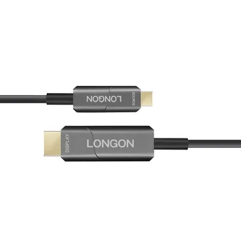 LONGON USB de Tip C pentru HDMI Activ Fibra Optica Cablu Adaptor 5m 10m 15m Suport 4K 60hz HDR Pentru Macbook Pro 2019 XPS13 Huawei T