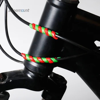 Deemount 5PCS/Lot Cablu de Bicicletă Manager Spirală Cauciuc Elastic Linie Lega Minder Biciclete Lumina Filetare Cablul de Suport Controler de Sarcini 
