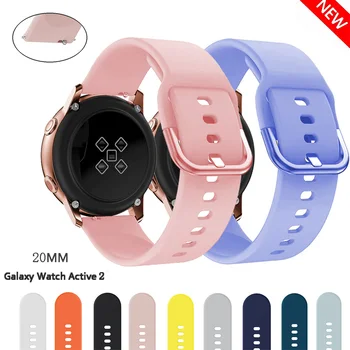 20mm 22mm Silicon pentru Samsung Galaxy Watch 2 Active Active 3 Gear S2 Watchband Bratara Curea pentru Huami Amazfit bip/gts 2 