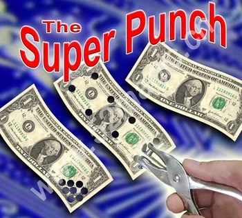 Super Punch/Vis Pumn Trucuri de Magie Magician Perforare în Carte Până Aproape de Pusti de Recuzită Reglabil Magie Puncher 