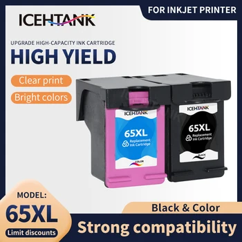 Icehtank 65XL cartuș de Cerneală Compatibile pentru hp 65 XL pentru hp65 Invidie 5010 5020 5030 5032 5034 5052 5055 2622 2624 2652 Imprimanta 