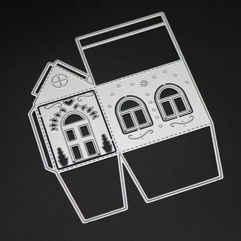 AZSG Basm Frumos Casa Moare de Tăiere Pentru DIY Scrapbooking Moare Decoretive Relief DIY Decoative Carduri Mor Cutter 